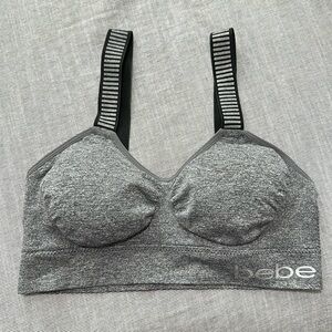 Bebe grey spots bra with foam padding